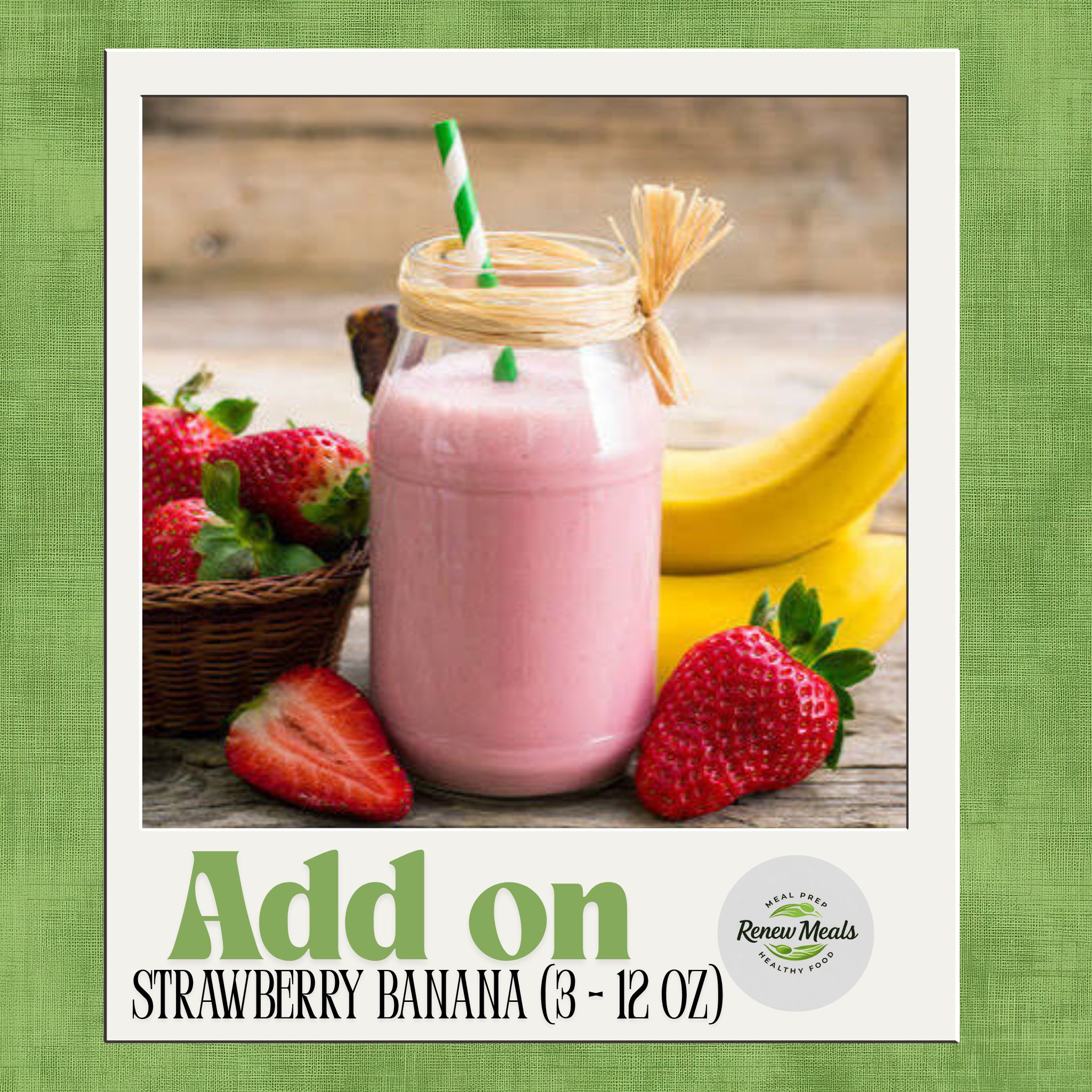Strawberry Banana Smoothie (3 bottles 12oz)